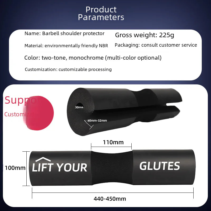 Thick Barbell Shoulder Pads for Squats and Hip Thrusts